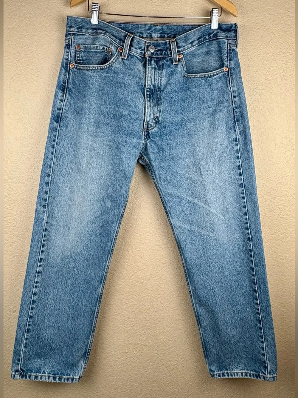 Levi’s men’s 505 jeans. Fair to good pre-owned condition. Waist 36  Length 29